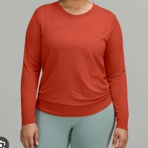 New Lululemon Relaxed Fit Swiftly Long Sleeve Red Rock 8